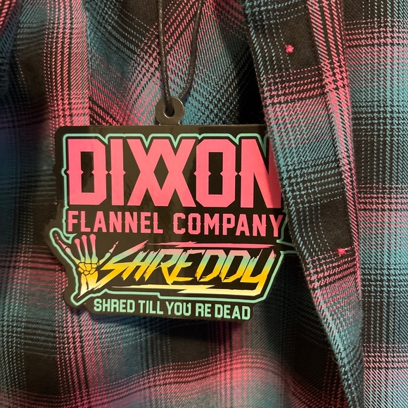 DIXXON youth XL shredded flannel with tag/sticker - Picture 3 of 5